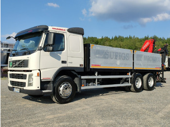 Valníkový/ Plošinový nákladný automobil, Auto s hydraulickou rukou Volvo FM 440 6x4 HDS FASSI F170 Składany w Literę Z: obrázok 2
