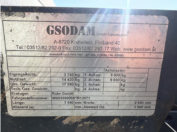 Hákový/ Ramenový nosič přívěs RZA 18 RZA 18 Abrollanhänger: obrázok 2 Hákový/ Ramenový nosič přívěs RZA 18 RZA 18 Abrollanhänger: obrázok 2