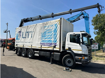 Plachtové nákladné vozidlo, Auto s hydraulickou rukou Scania P410 8x4 TRIDEM PRITSCHE PLANE + KRAN HIAB 244 EP-4 HIDUO - RETARDER - LIFT + STEERING AXLE - *327.000km* - RADIO: obrázok 2 Plachtové nákladné vozidlo, Auto s hydraulickou rukou Scania P410 8x4 TRIDEM PRITSCHE PLANE + KRAN HIAB 244 EP-4 HIDUO - RETARDER - LIFT + STEERING AXLE - *327.000km* - RADIO: obrázok 2