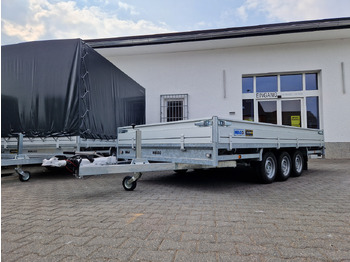 Plošinový/ Valníkový príves MEDAX - 3 3500 405x223x30cm Tridem 12" niedrig Fahrwerk (XL) 3500kg: obrázok 3