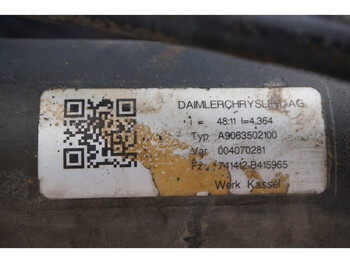 Zadná náprava pre Nákladné auto Mercedes-Benz HLO/030C-2,45 48/11: obrázok 3