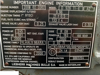Blok valcov LIEBHERR