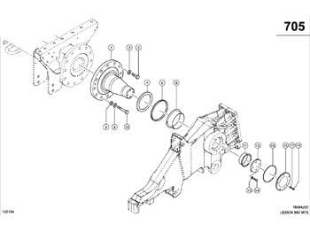Diely pásového podvozku CLAAS