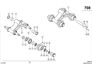 Diely pásového podvozku CLAAS