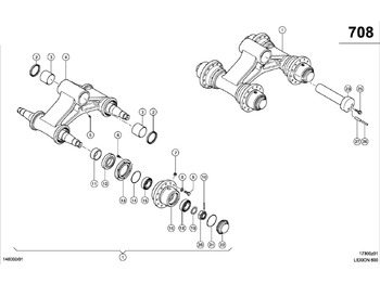 Diely pásového podvozku CLAAS