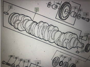 Kľukový hriadeľ JOHN DEERE