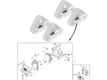 Diely pásového podvozku JOHN DEERE