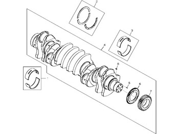 Kľukový hriadeľ JOHN DEERE