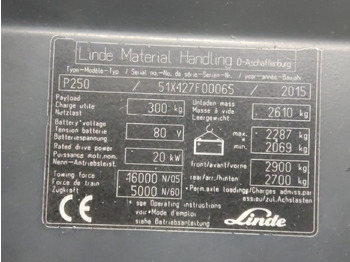 Elektricky tahač Linde P250: obrázok 5 Elektricky tahač Linde P250: obrázok 5