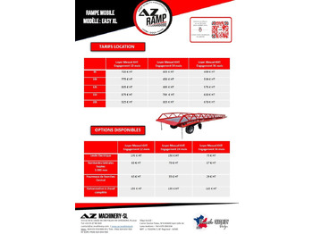 Nakladacia rampa **RENTAL 12-24-36 Month** AZ RAMP-EASY XL-8 . Mobil Loading Ramp: obrázok 2
