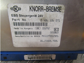 Riadiaca jednotka pre Nákladné auto MAN TGM EBS ECU P/NO 81.25808.7026: obrázok 2