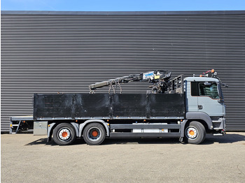 Valníkový/ Plošinový nákladný automobil, Auto s hydraulickou rukou MAN TGS 26.360 / 6X2-4 BL / KENNIS ROLLER CRANE / KRAN: obrázok 5