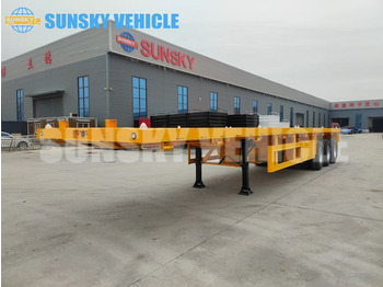 Nový Plošinový/ Valníkový náves na prepravu kontajnery SUNSKY 3-axle Flat Deck Trailer: obrázok 4