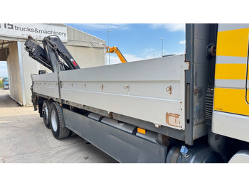 Valníkový/ Plošinový nákladný automobil, Auto s hydraulickou rukou Mercedes-Benz Actros 2541 6x2 stake body - Hiab XS 144 Hipro 17.3M: obrázok 4