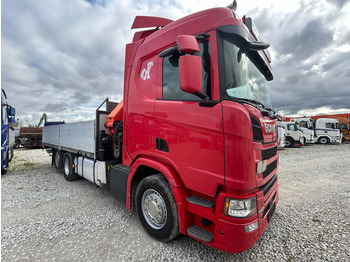 Valníkový/ Plošinový nákladný automobil, Auto s hydraulickou rukou Scania R 450 | Palfinger PK 26002 | TULOSSA: obrázok 3