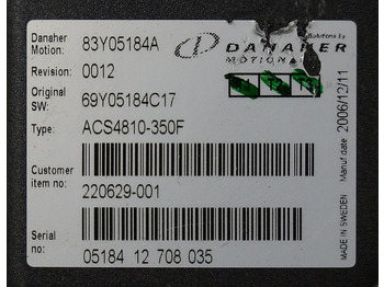 Riadiaca jednotka pre Manipulačná technika Toyota/BT 220629-001 | Danaher motion AC Superdrive motor controller 83Y05184A A: obrázok 2 Riadiaca jednotka pre Manipulačná technika Toyota/BT 220629-001 | Danaher motion AC Superdrive motor controller 83Y05184A A: obrázok 2