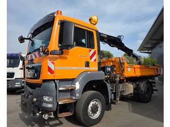 Sklápač MAN TGS 18.320 4x4 – Wywrotka trójstronna Meiller + Kran HIAB | Komunalny | Euro 5: obrázok 2