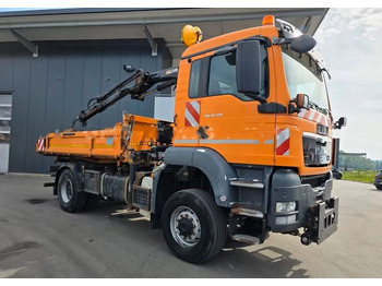 Sklápač MAN TGS 18.320 4x4 – Wywrotka trójstronna Meiller + Kran HIAB | Komunalny | Euro 5: obrázok 3