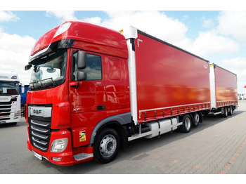 Plachtové nákladné vozidlo DAF XF 480 / ZESTAW TANDEM / 120 M3 / PRZEJAZDOWY /: obrázok 3