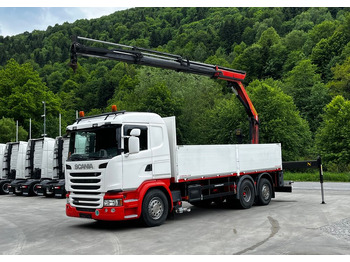 Valníkový/ Plošinový nákladný automobil SCANIA G 450