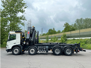 Hákový nosič kontajnerov, Auto s hydraulickou rukou Volvo FMX 500 8x4 Abrollkipper + Kran Hiab 658-6: obrázok 4