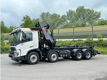 Hákový nosič kontajnerov, Auto s hydraulickou rukou Volvo FMX 500 8x4 Abrollkipper + Kran Hiab 658-6: obrázok 3