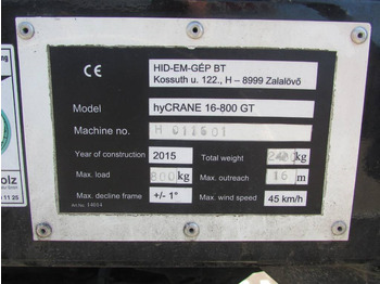Kĺbová pracovná plošina Teupen TGT HighCrane 800 hyCRANE 16-800GT Raupenkran Mini: obrázok 3 Kĺbová pracovná plošina Teupen TGT HighCrane 800 hyCRANE 16-800GT Raupenkran Mini: obrázok 3