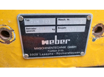 Minivalec DVH 701 Weber Walze Glattmantel Walze Rüttelwalze Dublex Vibrationswalze  Rüttelplatte Strassenwalze Plattenverdichter DVH 603: obrázok 5