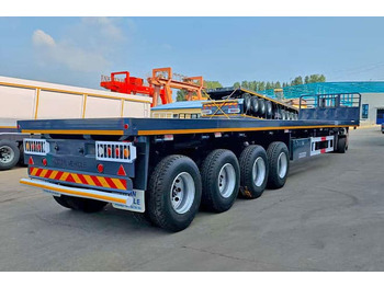 Nový Plošinový/ Valníkový náves na prepravu sypký materiál TITAN 4 Axle Flatbed Trailer for Sale in Zimbabwe: obrázok 2