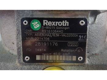 Hydraulika Rexroth A6VE80HA2/63W - Drive motor/Fahrmotor/Rijmotor: obrázok 3 Hydraulika Rexroth A6VE80HA2/63W - Drive motor/Fahrmotor/Rijmotor: obrázok 3