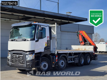 Valníkový/ Plošinový nákladný automobil, Auto s hydraulickou rukou Renault C 430 8X4 Palfinger PK33002EH Euro 6 Big Axle: obrázok 2
