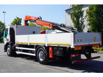 Valníkový/ Plošinový nákladný automobil, Auto s hydraulickou rukou RENAULT C280 DTI 8 / FASSI crane 5.6 T  / range 8 m / Flatbed 15 EPAL: obrázok 3