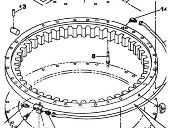 Otočný ložisko CASE