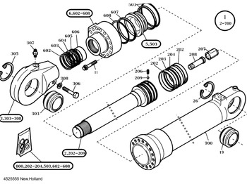 Hydraulický valec NEW HOLLAND