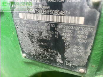 Traktor JOHN DEERE 7290R