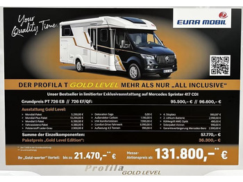 Polointegrované obytné auto EURA MOBIL