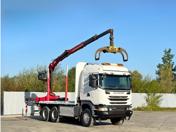 Auto s hydraulickou rukou Scania G490* HOLZTRANSPORTER * PENZ 12Z8.70* 6x6: obrázok 2