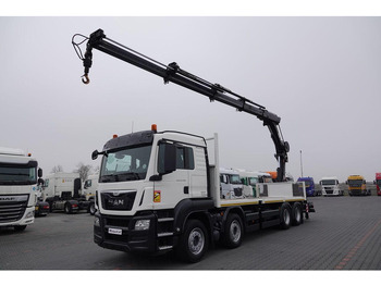 Valníkový/ Plošinový nákladný automobil, Auto s hydraulickou rukou MAN TGS 35.480: obrázok 2