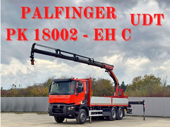 Valníkový/ Plošinový nákladný automobil, Auto s hydraulickou rukou Renault C430 * PALFINGER PK 18002 - EHC + FUNK/ 6x4: obrázok 3