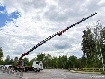 Valníkový/ Plošinový nákladný automobil, Auto s hydraulickou rukou Scania R143 HL 6x2 PALFINGER PK44002 Crane Kran: obrázok 2