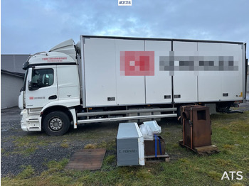 Skříňový nákladní auto Mercedes Actros 1835 skapbil m/ Full sideåpning, aggregat, lift og 2 sett dekk: obrázok 2