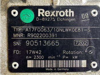 Hydraulika pre Nákladné auto REXROTH HYDRALIC PUMP A17F0063: obrázok 3