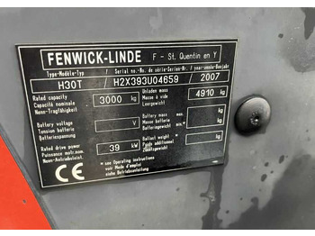 Plynový vysokozdvižný vozík LINDE H30
