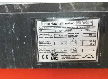 Stohovač LINDE L12
