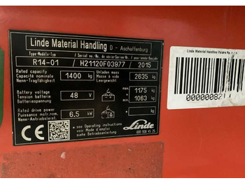 Skladový zakladač LINDE R14