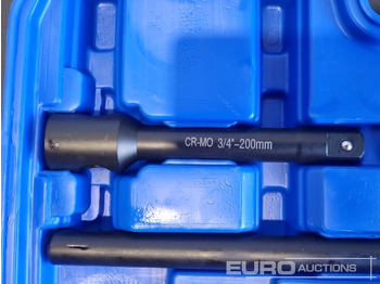 Stavebné zariadenia Boss 3/4" 30pc Heavy Duty Pneumatic Socket Set, 4" Connecting Rod, 8" Connecting Rod, Ratchet Wrench, 20" Sliding Rod, 18" Bending Rod Universal Coupling, Adapter1-3/4": obrázok 5 Stavebné zariadenia Boss 3/4" 30pc Heavy Duty Pneumatic Socket Set, 4" Connecting Rod, 8" Connecting Rod, Ratchet Wrench, 20" Sliding Rod, 18" Bending Rod Universal Coupling, Adapter1-3/4": obrázok 5