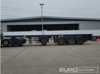 Plošinový/ Valníkový náves Dennison Trailers 4 Axle 40' Skeleton Trailer, Front Lift Axle, Twist Locks: obrázok 2