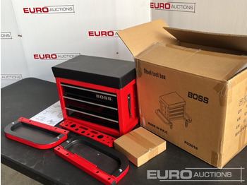 Vybavenie garáže/ Dielne Unused Boss Wheeled Stool Tool Box, 3 Drawers, Magnetic Trays: obrázok 3