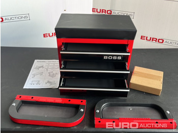 Vybavenie garáže/ Dielne Unused Boss Wheeled Stool Tool Box, 3 Drawers, Magnetic Trays: obrázok 5