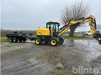 Kolesové rýpadlo Yanmar B95W - Tippvagn - Tiltrotator - 6 Redskap: obrázok 5
